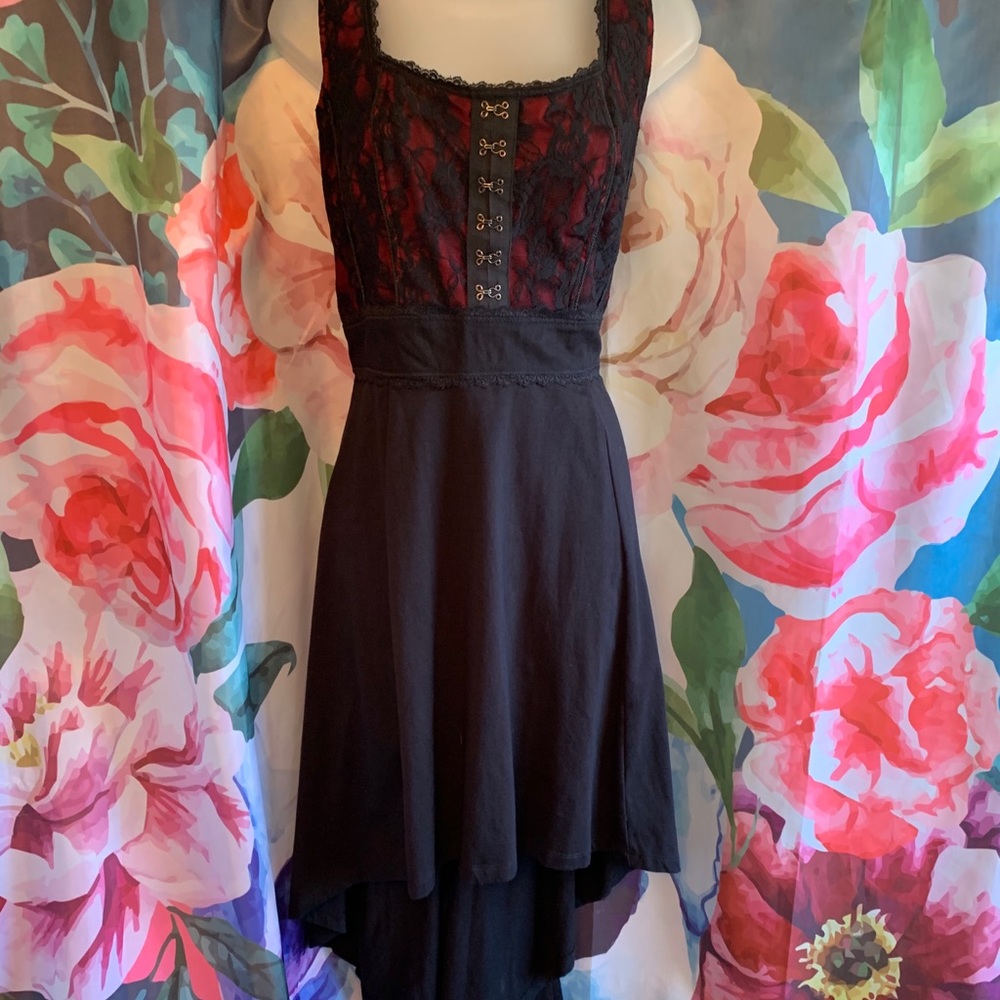 Royal Bones by Tripp NYC Corset Dress Hi Lo